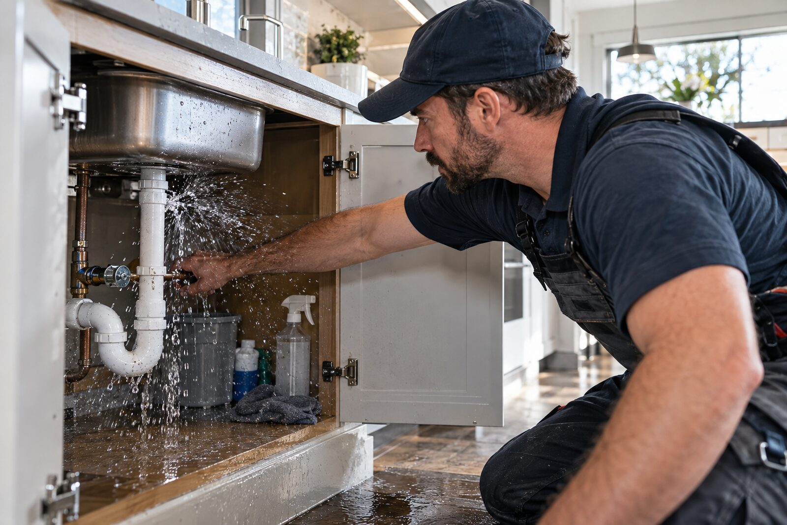 Rapid burst-pipe emergency response